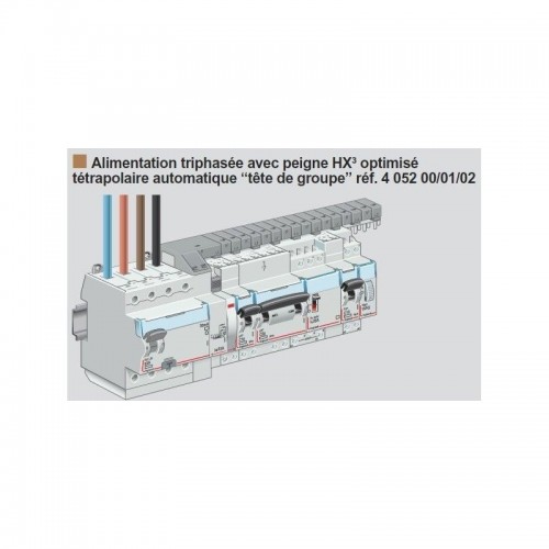 LEGRAND Peigne D'alimentation électrique Universel Tétrapolaire 12 Modules  - 405201 - DiscountElec