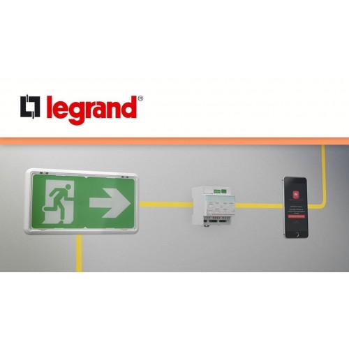 Télécommande modulaire connectée IP pour bloc d'éclairage et alarme incendie Legrand Réf: 062520