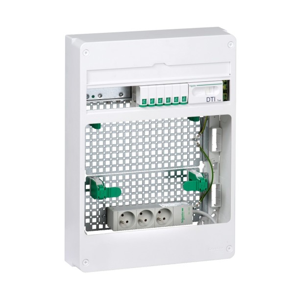 LexCom Home coffret grade 2TV box essential 6xRJ45 18 modules Schneider Réf: VDIR390042