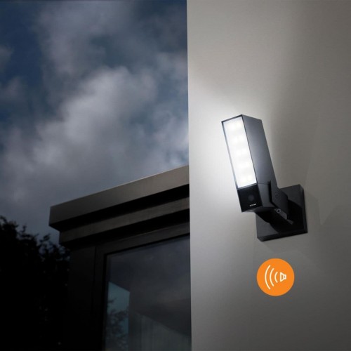 Caméra extérieure intelligente et connectée avec sirène Netatmo projecteur LED et alerte sur smartphone Legrand Réf: NOC-S-PRO