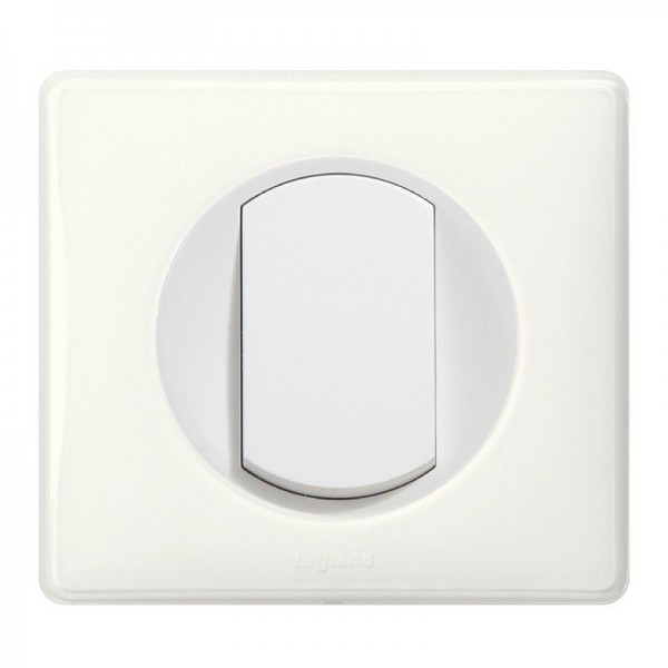 Interrupteur bouton poussoir Céliane Blanc Complet Réf: 031