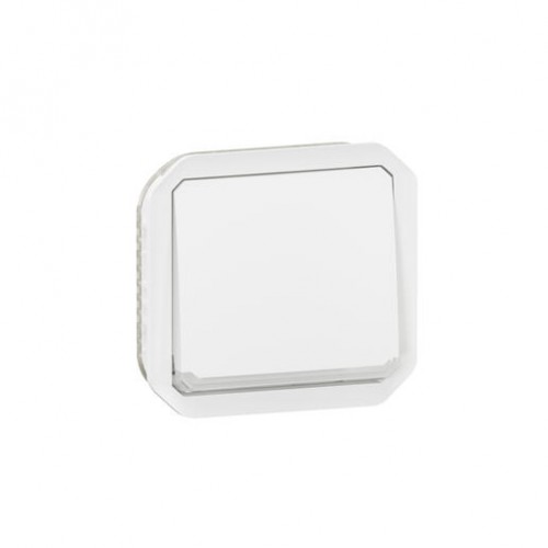 Interrupteur ou va-et-vient lumineux 10AX 250V Plexo composable blanc Legrand Réf. 069613L