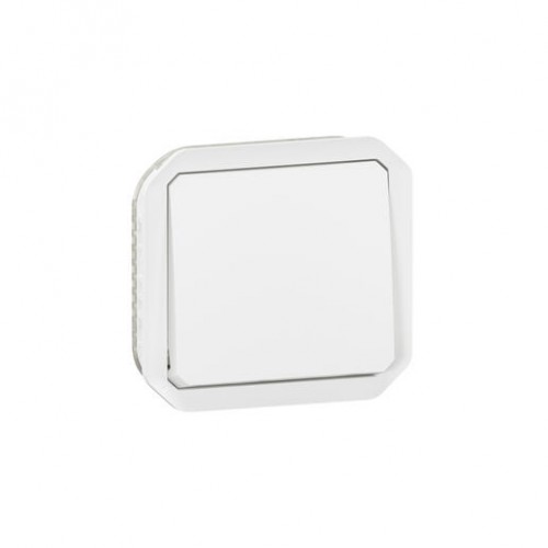Interrupteur ou va-et-vient 10AX 250V Plexo composable blanc Legrand Réf. 069611L