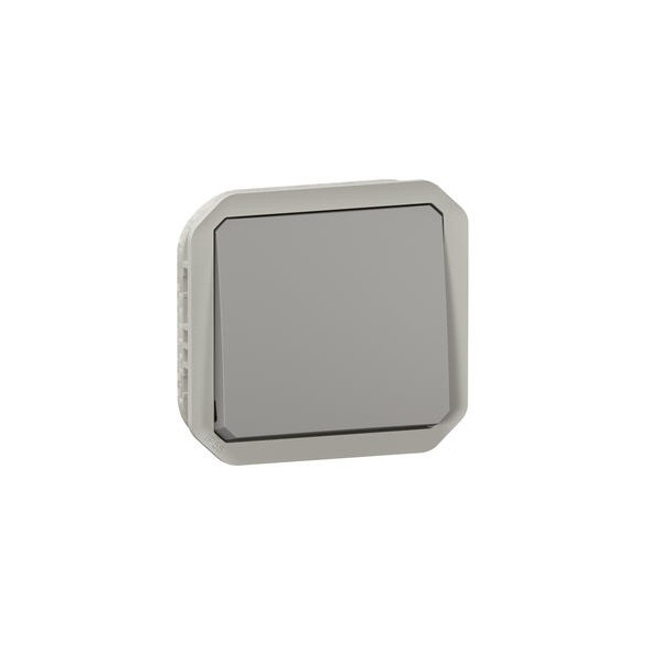 Interrupteur ou Va-et-vient 10AX 250V composable gris Plexo Legrand Réf. 069511L