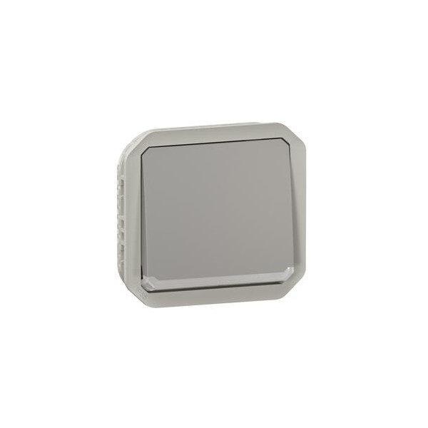Interrupteur ou Va-et-vient lumineux Plexo composable gris Legrand Réf. 069513L