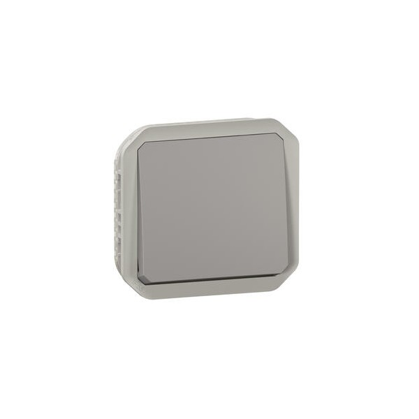 Poussoir NO Plexo composable gris Legrand Réf. 069540L