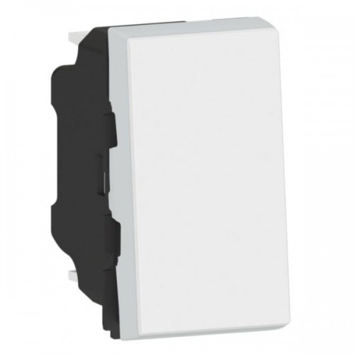 Interrupteur ou va-et-vient 10AX 250V~ Easy-Led 1 module blanc Mosaic Legrand Réf. 077001L