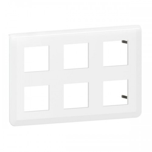 Plaque de finition pour 2x3x2 modules blanc Mosaic Legrand Réf. 078832L