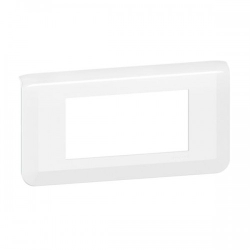 Plaque de finition horizontale pour 4 modules blanc Mosaïc EU Legrand Réf. 277814L